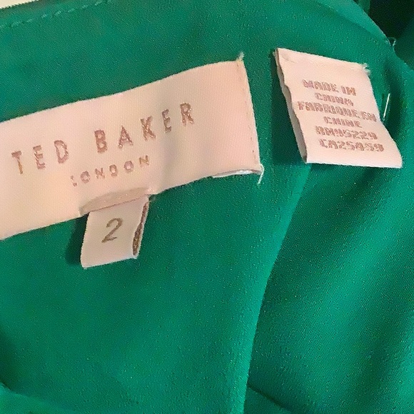 Ted Baker London Emerald Twist Front Halter mini dress. Size 2. Nwot - Picture 6 of 9
